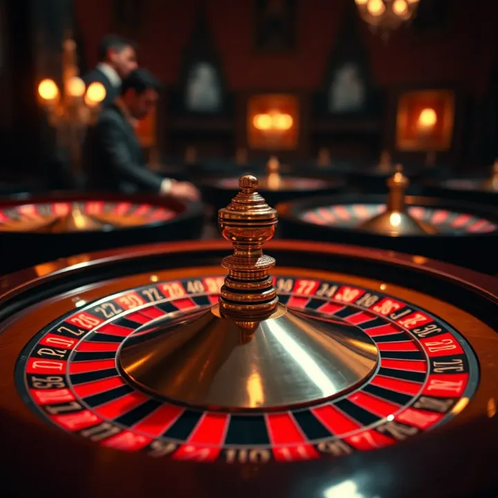 Historical depiction of roulette's origins