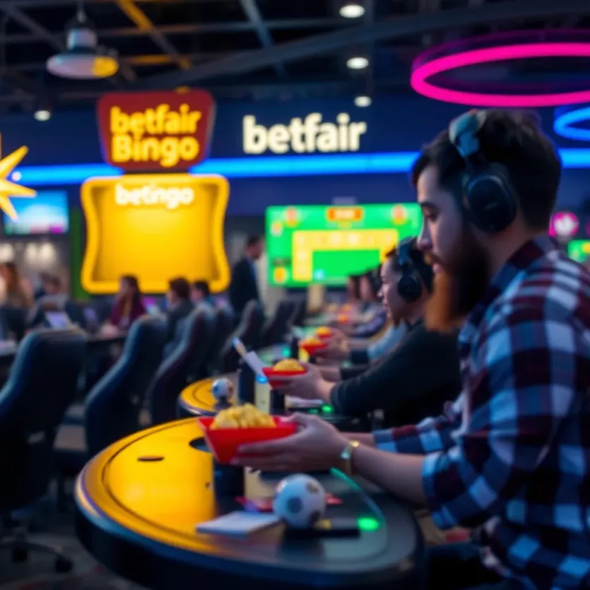 Exciting gameplay scene of a Betfair Bingo session