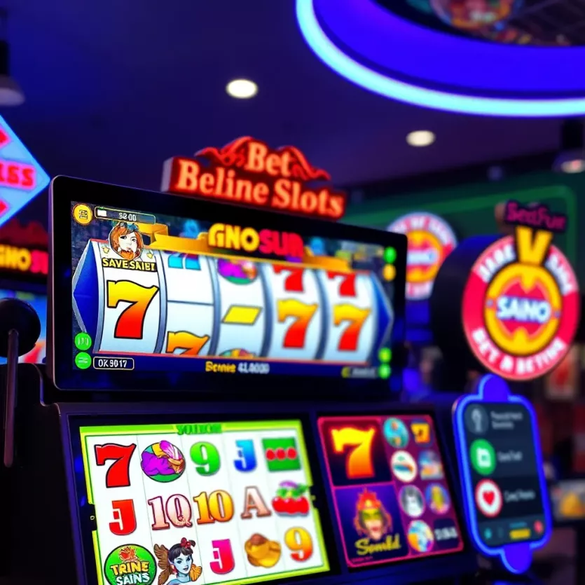 Vibrant online slot game display