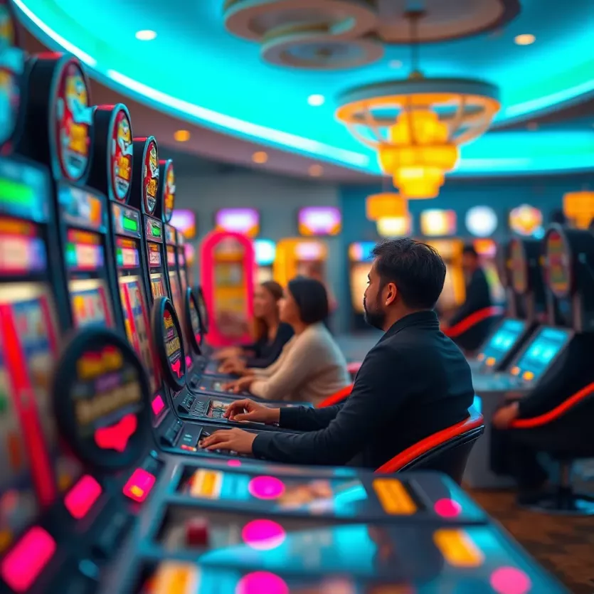 A visual summary of community engagement in the betting culture surrounding slot machines