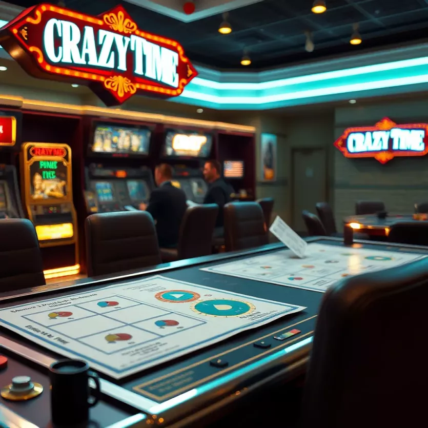 An in-depth analysis of the game mechanics behind Crazy Time, featuring diagrams and flowcharts.