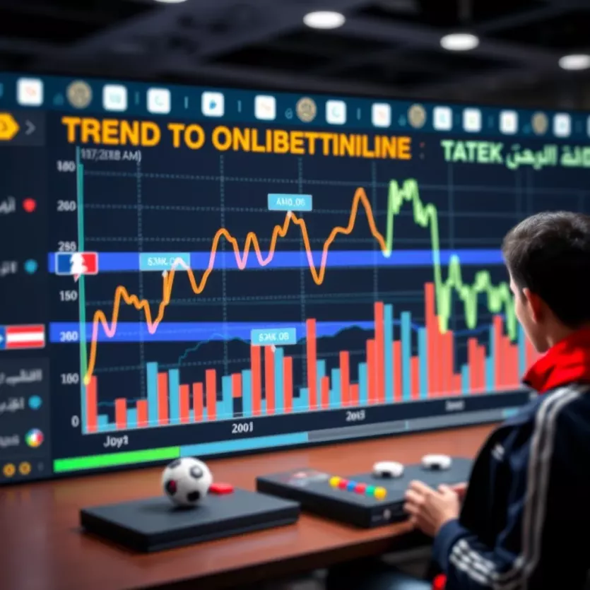 Visual representation of betting trends over time