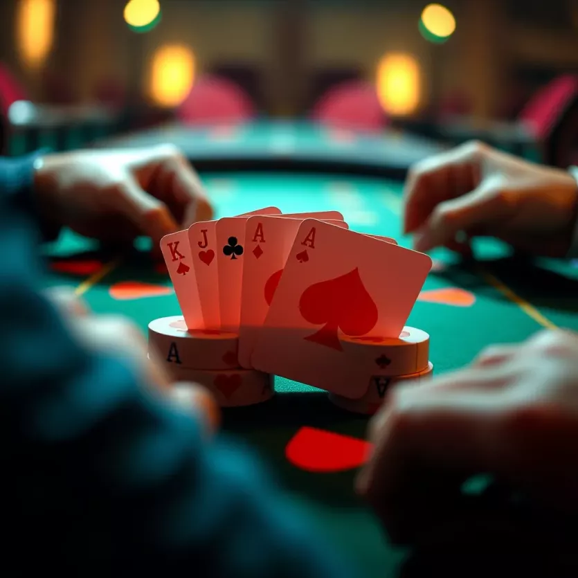 A visual representation of various poker combinations