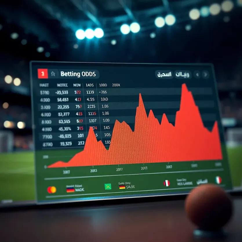 Chart displaying betting odds analysis