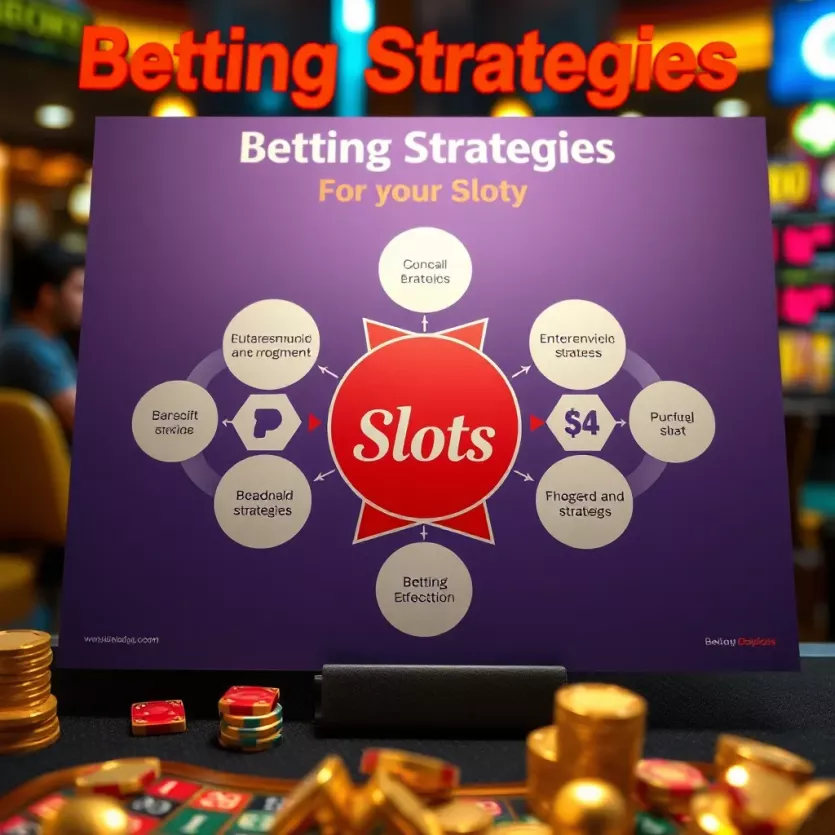 A strategic diagram highlighting various betting strategies for playing slots effectively.