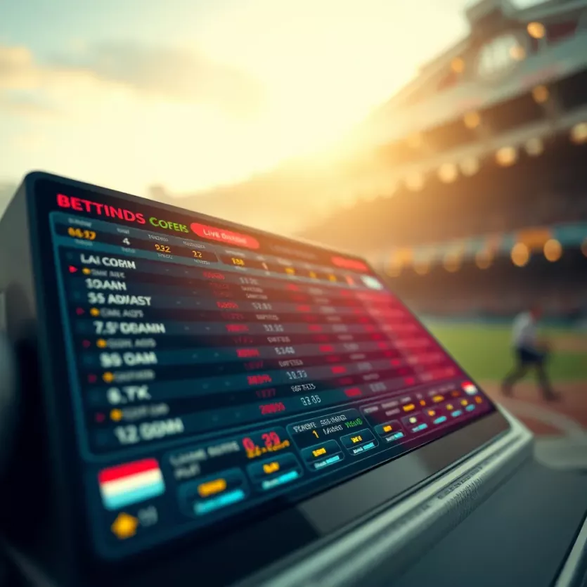 Dynamic betting interface showcasing live odds