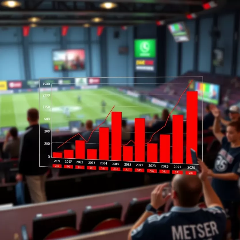 A chart illustrating current trends in online betting platforms