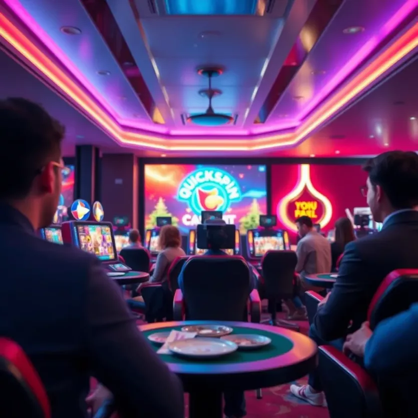 User experience interface of Quickspin casino