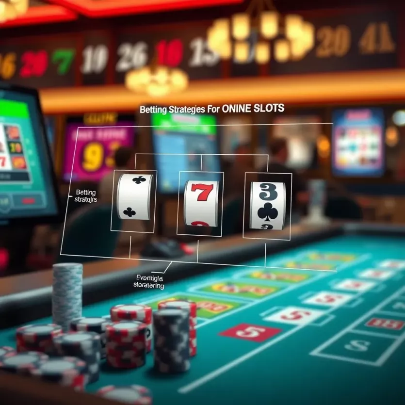 A strategic diagram outlining betting strategies for online slots