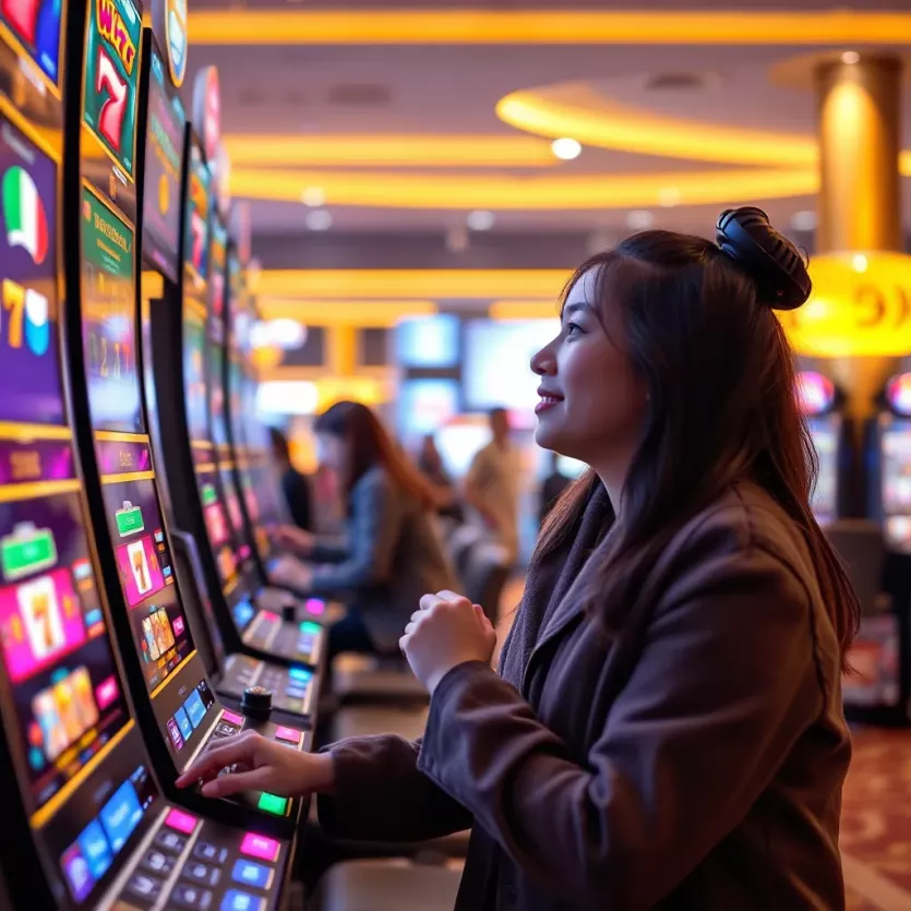 User enjoying an interactive slot gaming experience