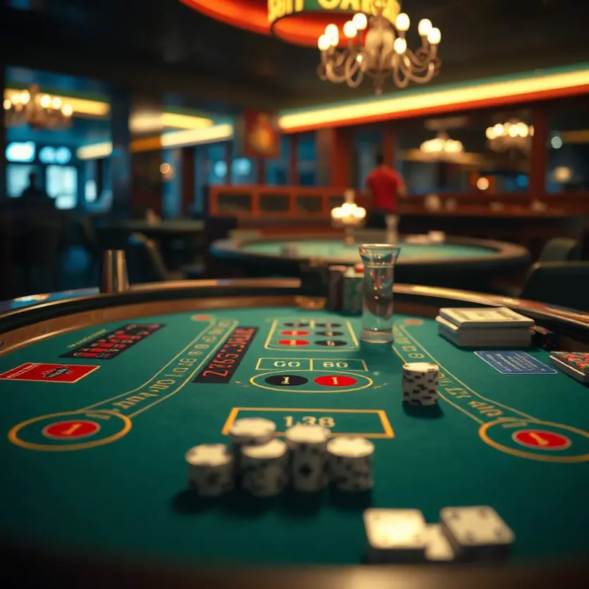 Visual representation of a blackjack table setup