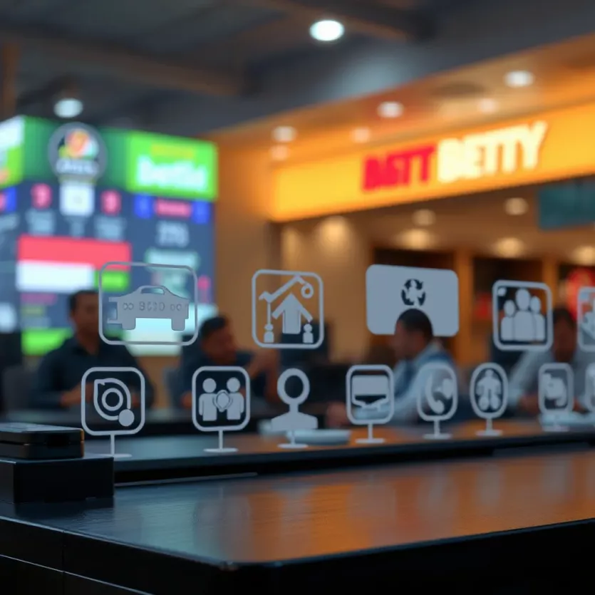 Icons representing various features of betting platforms