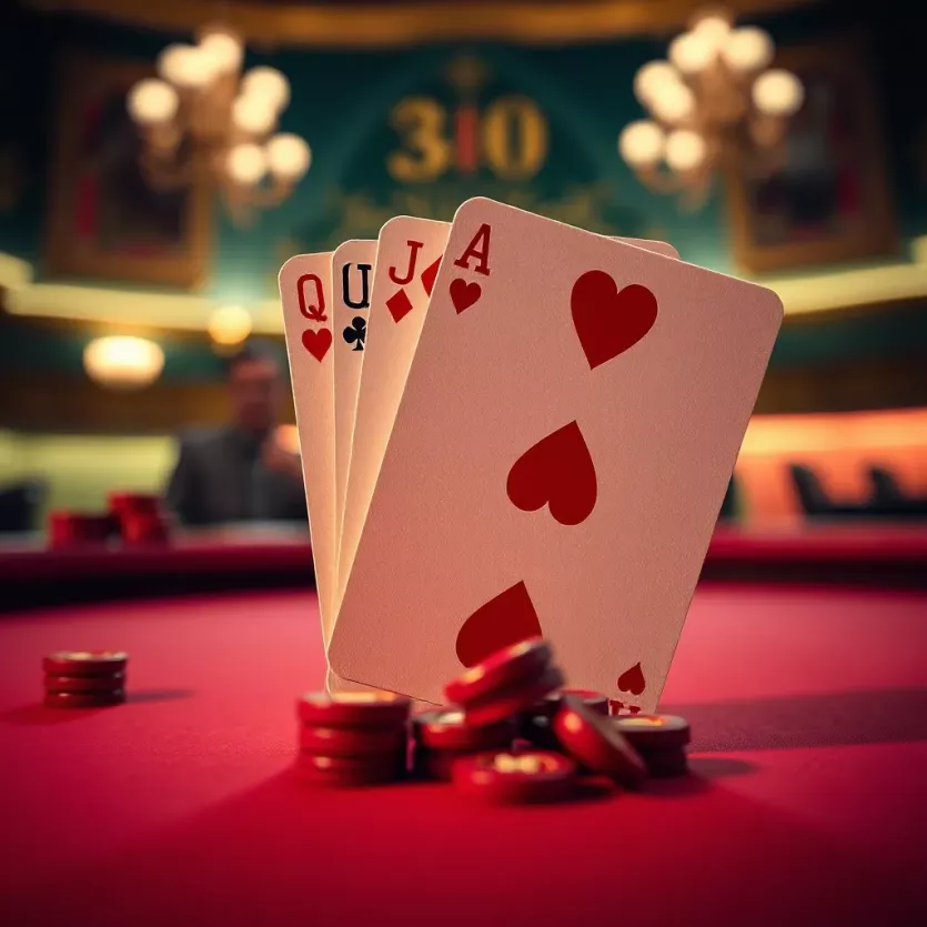 Illustration of baccarat card values