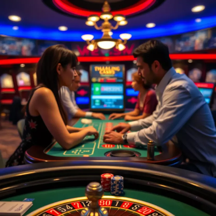 Interactive live casino table experience