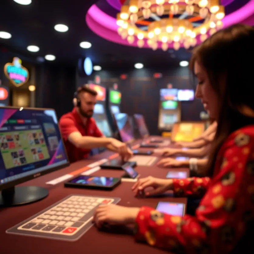 Secure online transaction process for casinos