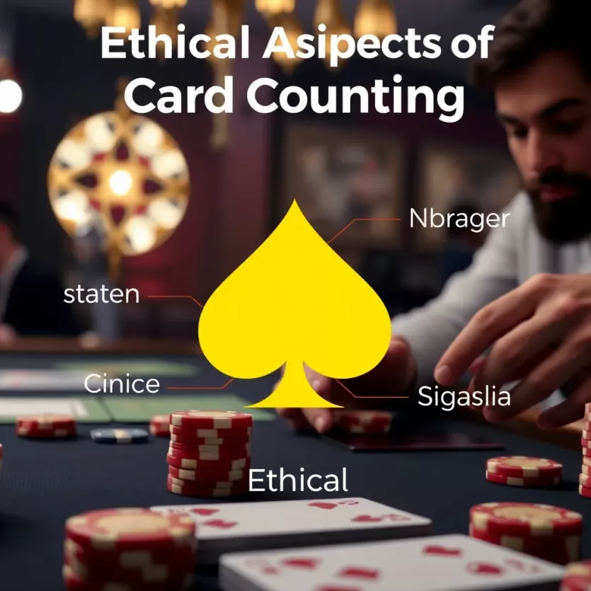 Graphic illustrating the ethical considerations of card counting