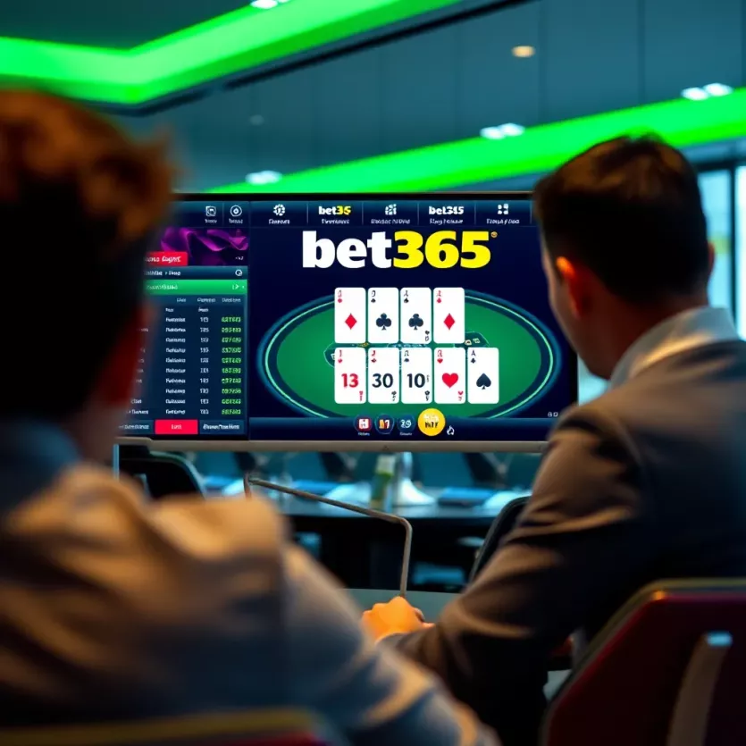 Overview of bet365 poker platform interface