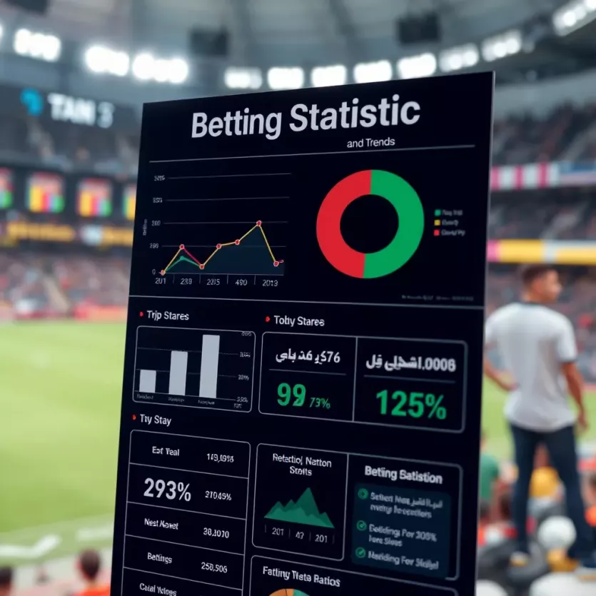 An infographic displaying betting statistics and trends