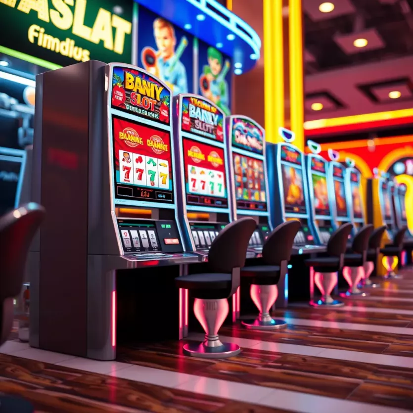 Modern digital slot machine with vibrant graphics