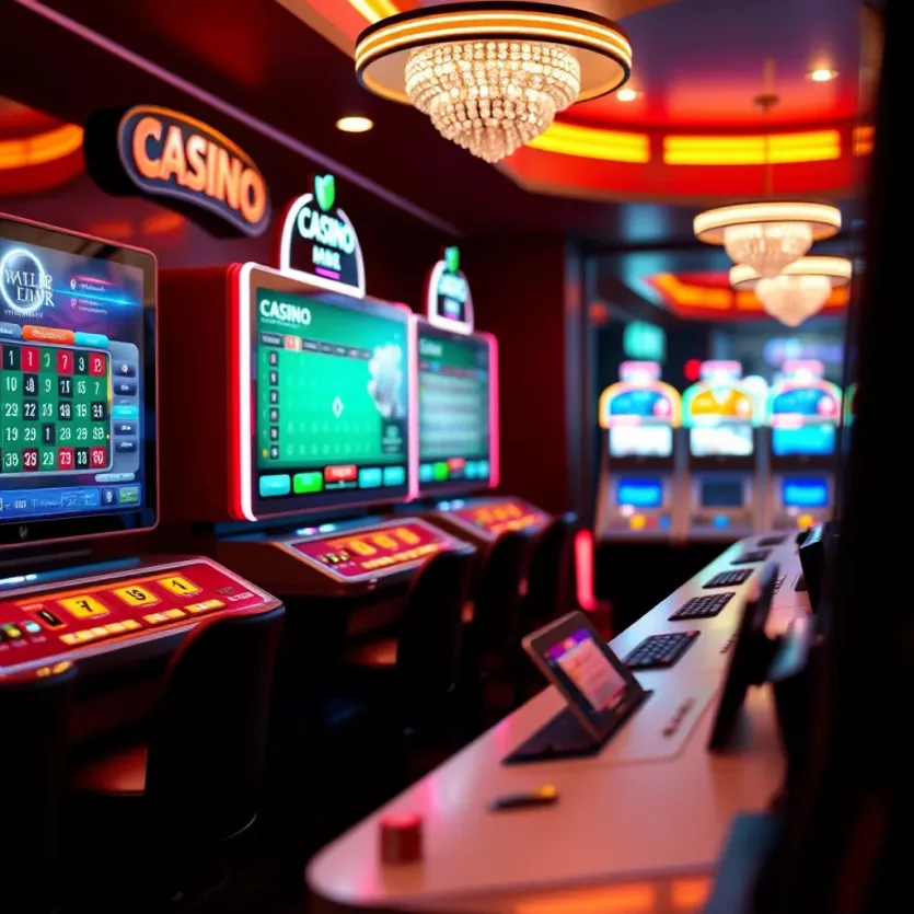 A visual representation of the evolution of online casinos through the years.