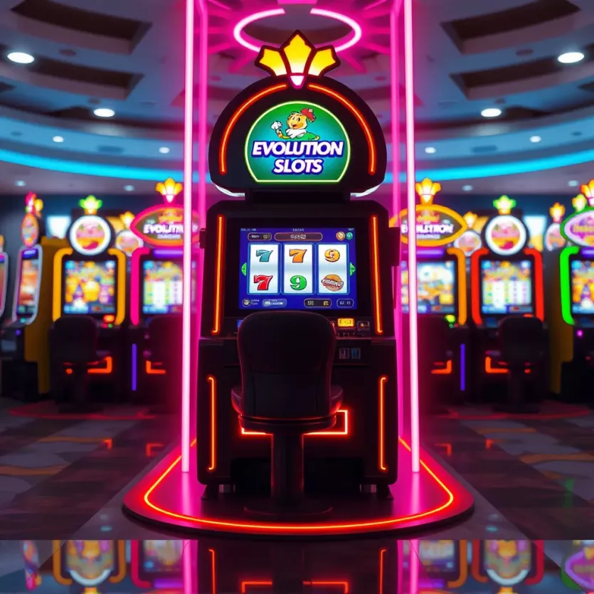 Illustration of the latest evolution in slot gaming technology