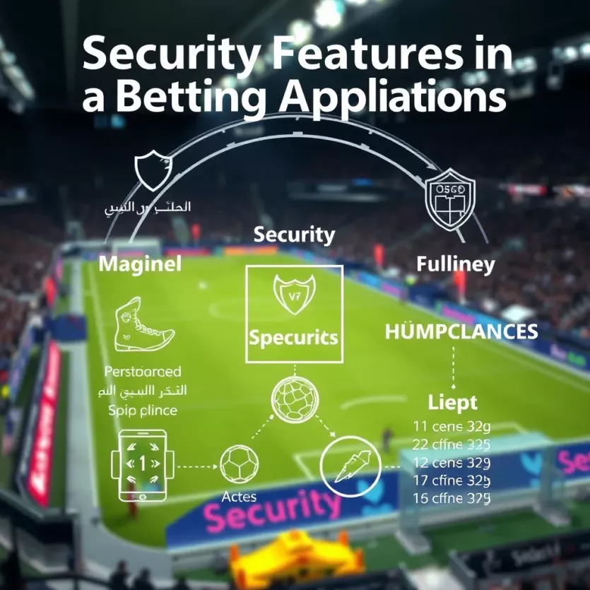 Graphic illustrating security features of betting apps