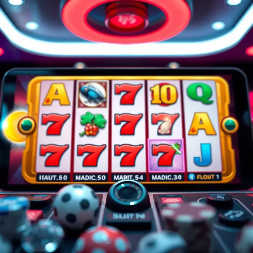Dynamic mobile slot interface showcasing variety