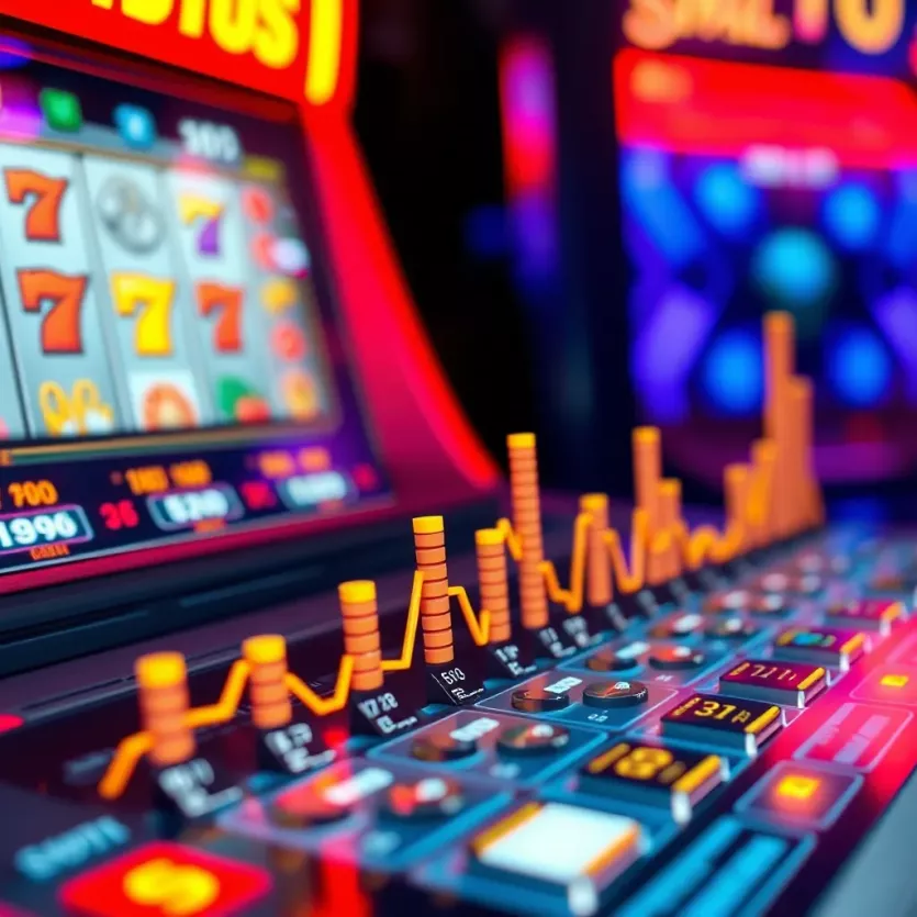 Graph showcasing statistical analysis of slot game outcomes