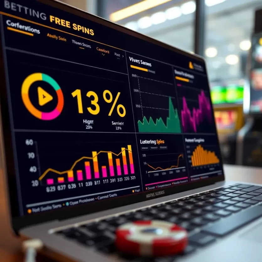 Charts and graphs illustrating user experiences and statistical data related to free spins.