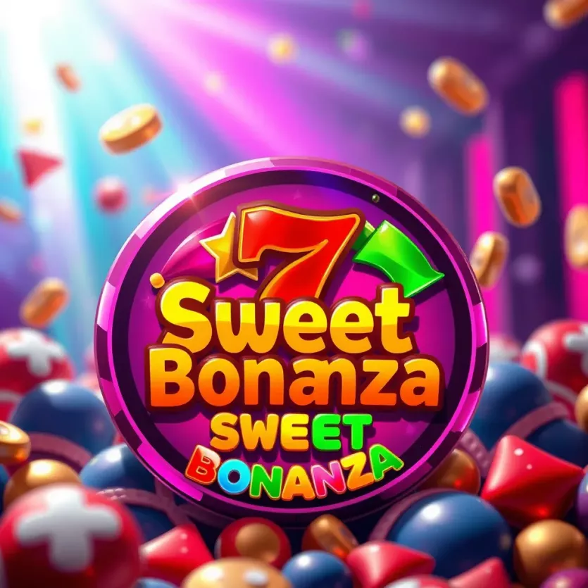 Colorful symbols from Sweet Bonanza game