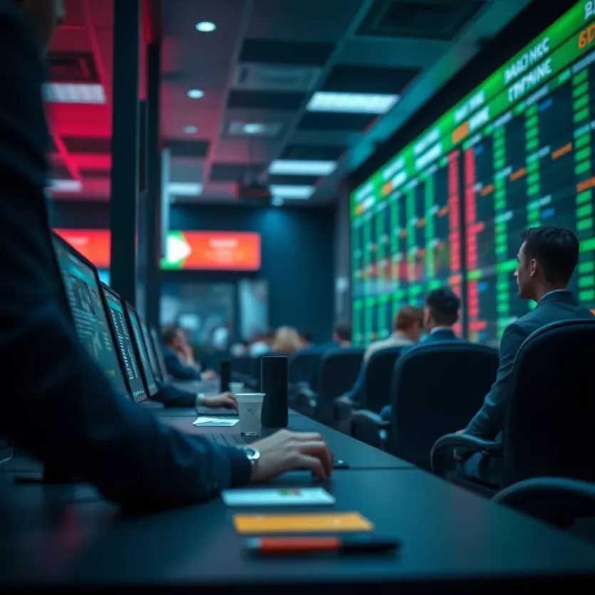 Visual representation of betting portals