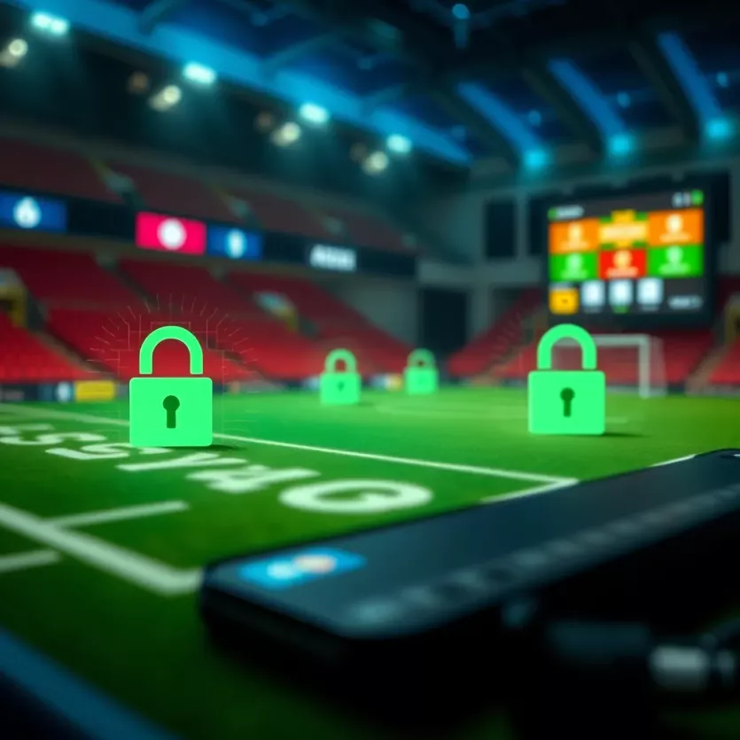 Secure betting with encryption symbols