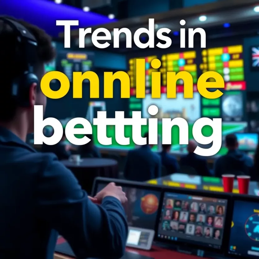 Infographic illustrating trends in online betting