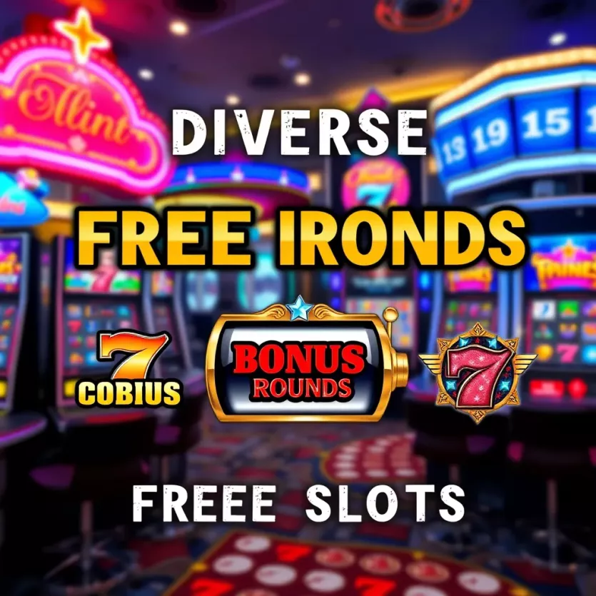 A graphic showcasing different types of bonus rounds available in free slot machines