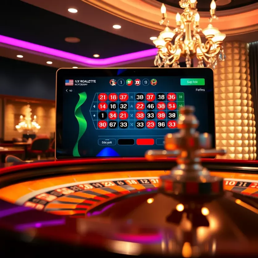 User-friendly interface of an online roulette platform