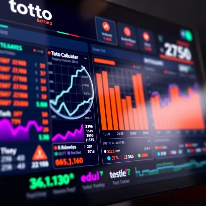An analytical dashboard displaying betting data and statistics