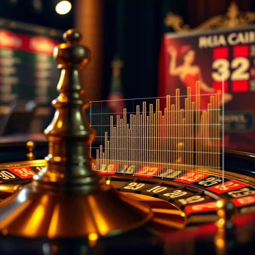 Graph illustrating statistical analysis related to online roulette outcomes