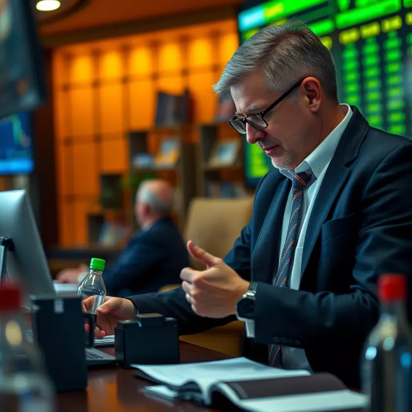 Bettor analyzing race statistics