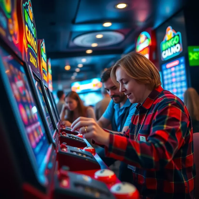 Participants engaging in an exciting bingo gameplay.