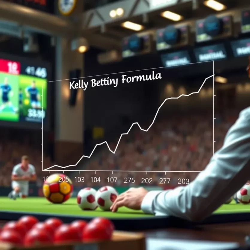 Graphical representation of potential betting outcomes using the Kelly Formula