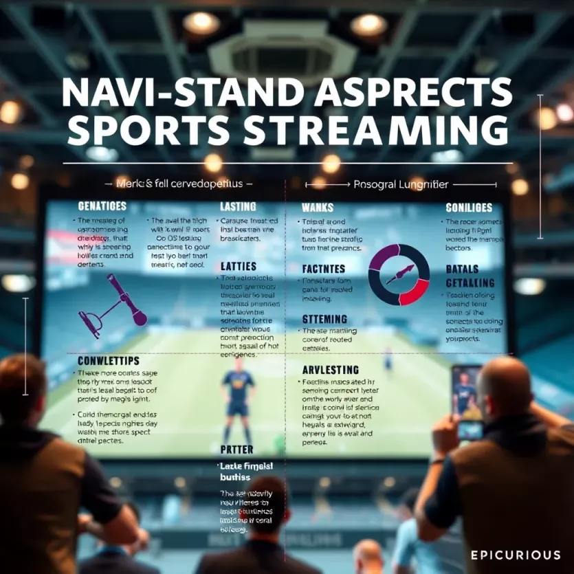 An infographic showing legal considerations in sports streaming