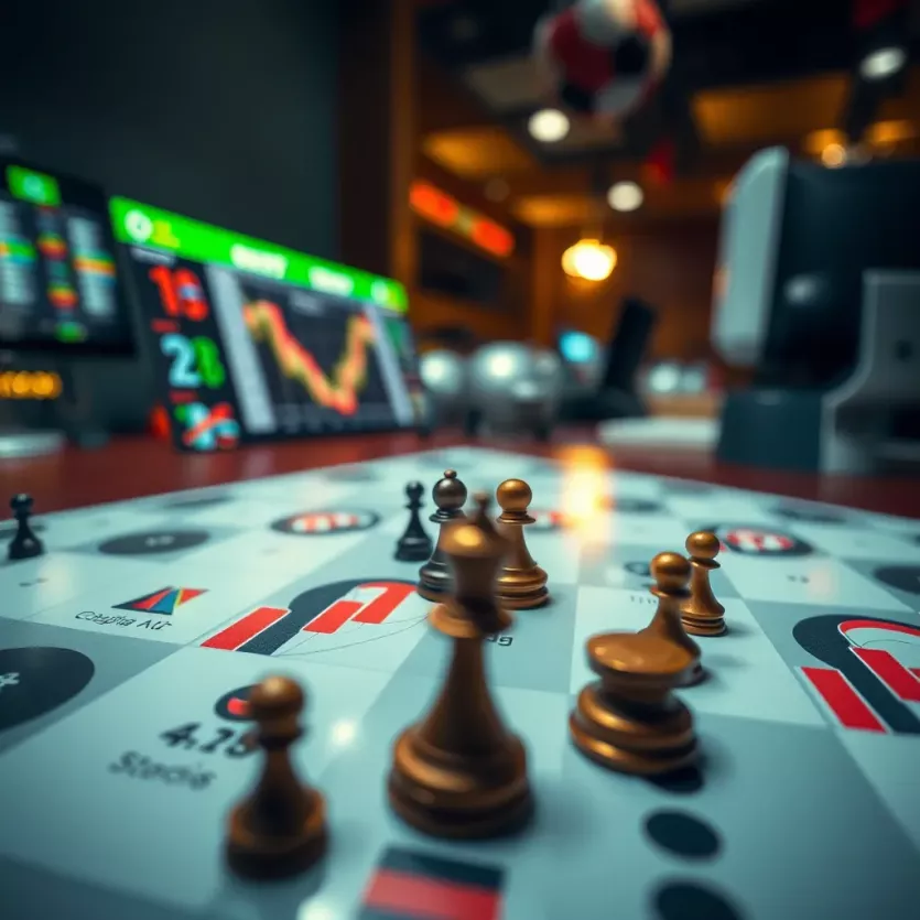 A strategic board reflecting analytical thinking in betting.