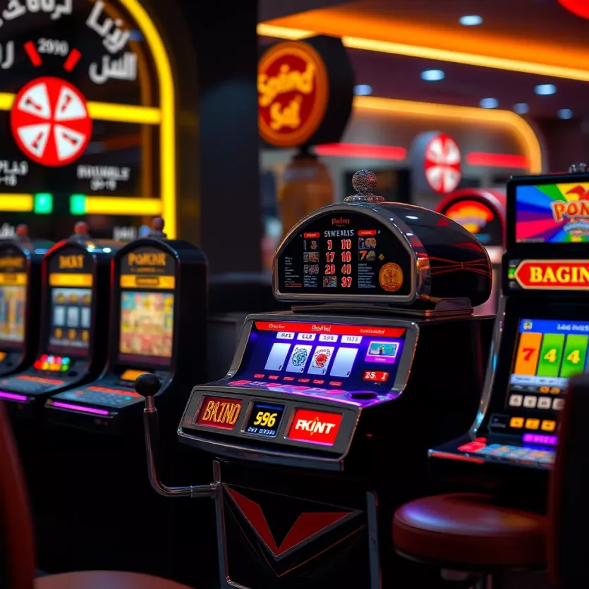 A historical timeline showcasing the evolution of poker machines