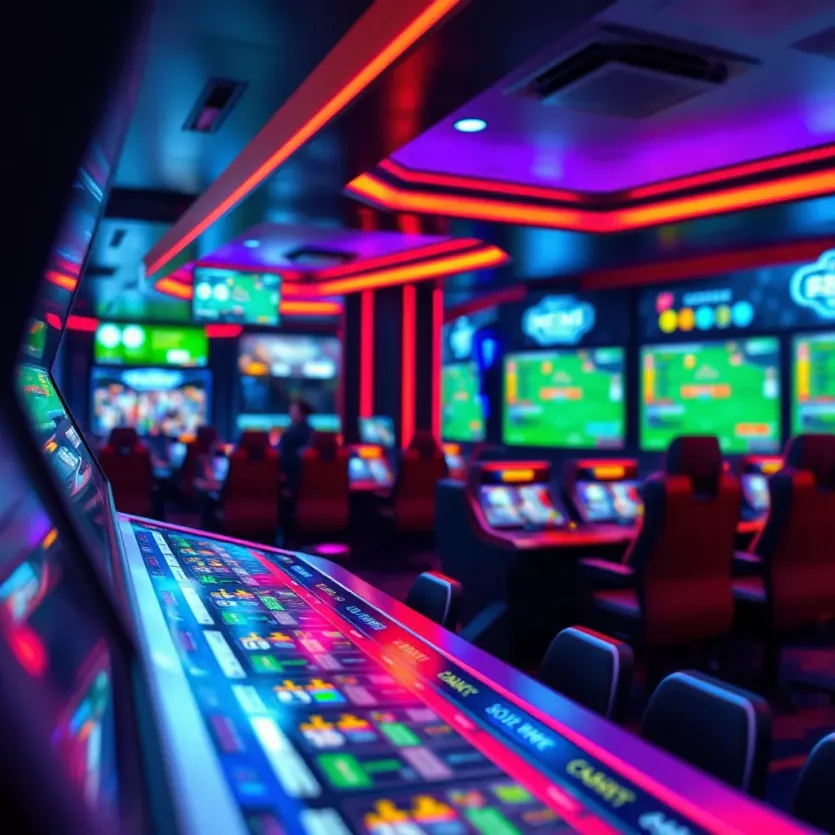 An immersive gaming interface showcasing fast-paced betting action