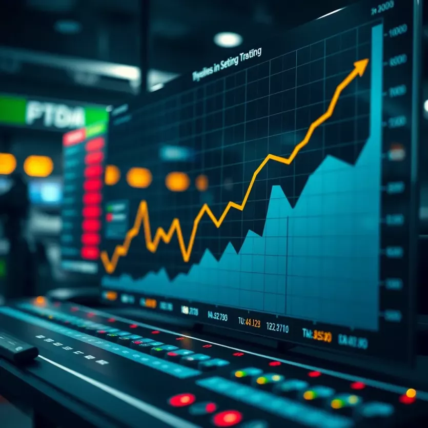 A graph showcasing recent trends in sports betting