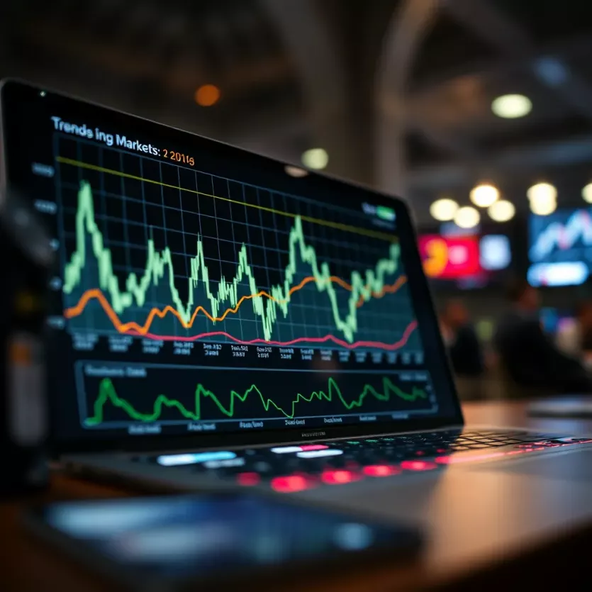Graphs showing recent trends in betting markets