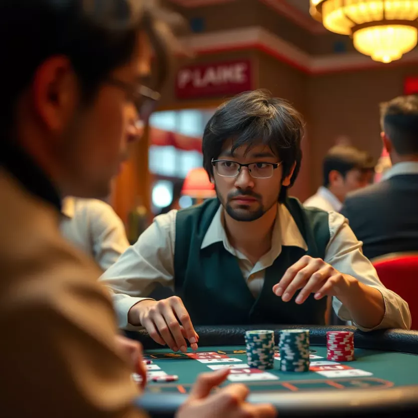 A depiction of the social impact of gambling, illustrating its cultural significance.