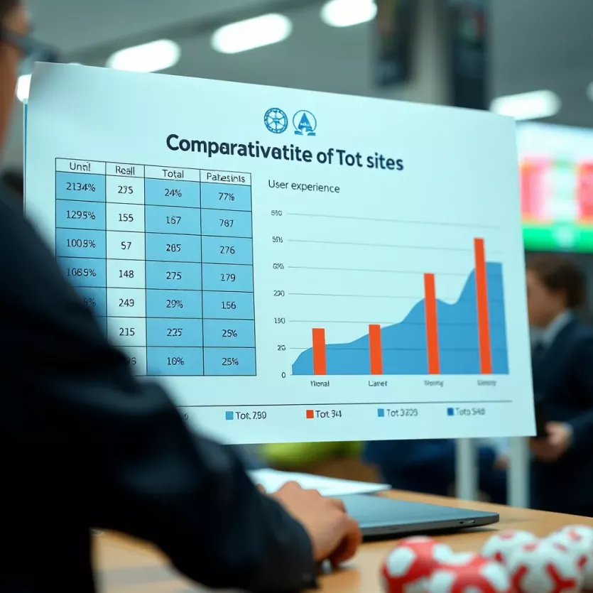 An analytical chart comparing different Toto sites for user experience